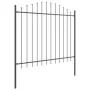 VidaXL Valla de Jardín con Parte Superior Arqueada Gris 10,2x1,25 m de Acero | Foro24.es | Tu tienda online para hogar, jardín y más Foro24.es