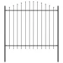 VidaXL Valla de Jardín con Parte Superior Arqueada Gris 10,2x1,25 m de Acero | Foro24.es | Tu tienda online para hogar, jardín y más Foro24.es