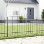 valla de jardín con parte superior arqueada gris 13,6x1 m de acero | Foro24.es | Tu tienda online para hogar, jardín y más Foro24.es
