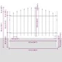 valla de jardín con parte superior arqueada gris 13,6x1 m de acero | Foro24.es | Tu tienda online para hogar, jardín y más Foro24.es