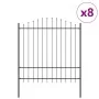valla de jardín con parte superior de aro gris 13,6x1,75 m de acero | Foro24.es | Tu tienda online para hogar, jardín y más Foro24.es
