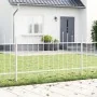 VidaXL Valla de Jardín con Parte Superior Arqueada Blanca 3,4x1 m de Acero | Foro24.es | Tu tienda online para hogar, jardín y más Foro24.es
