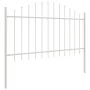 VidaXL Valla de Jardín con Parte Superior Arqueada Blanca 3,4x1 m de Acero | Foro24.es | Tu tienda online para hogar, jardín y más Foro24.es