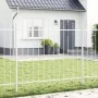 Valla de jardín blanca con parte superior en arco, 3,4x1,25 m de acero | Foro24.es | Tu tienda online para hogar, jardín y más Foro24.es
