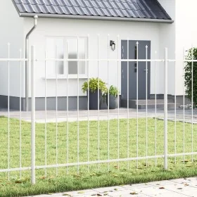 Cerca de Jardín VidaXL con Arco Blanco 3.4x1.5 m