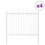 Valla de Jardín con Parte Superior Arqueada Blanca 6,8x1,5 m de Acero | Foro24.es | Tu tienda online para hogar, jardín y más Foro24.es