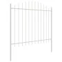 Valla de Jardín con Parte Superior Arqueada Blanca 6,8x1,5 m de Acero | Foro24.es | Tu tienda online para hogar, jardín y más Foro24.es