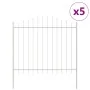 Cerca de Jardín con Parte Superior En Bucle Blanca 8,5x1,25 m de Acero | Foro24.es | Tu tienda online para hogar, jardín y más Foro24.es