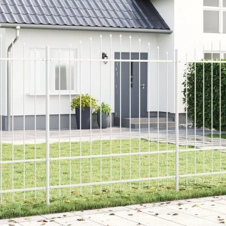 Valla de Jardín Blanca con Arco 8,5x1,75 m de Acero | Foro24.es | Tu tienda online para hogar, jardín y más Foro24.es