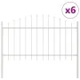 Valla de Jardín con Arco Superior Blanca 10.2x1 m Acero | Foro24.es | Tu tienda online para hogar, jardín y más Foro24.es