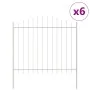 VidaXL Cerca de Jardín con Parte Superior en Arco Blanca 10,2x1,25 m de Acero | Foro24.es | Tu tienda online para hogar, jardín y más Foro24.es