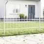 Valla de jardín con parte superior en arco blanca 11,9x0,75 m de acero | Foro24.es | Tu tienda online para hogar, jardín y más Foro24.es