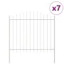Cerca de jardín con parte superior de arco blanca 11,9x1,25 m de acero | Foro24.es | Tu tienda online para hogar, jardín y más Foro24.es