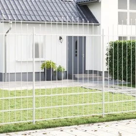 Comprar Valla de jardín con arco blanca 11,9x2 m