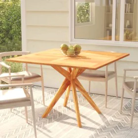 Solid acacia wood garden table 110x110x75 cm by vidaXL, Garden tables - Ref: Foro24-316257, Price: 189,98 €, Discount: %