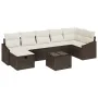 Conjunto de Sofás de Jardín de 8 Piezas con Cojines Marrón Ratán Sintético von , Outdoor-Sofas - Ref: Foro24-3360639, Preis: ...