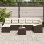 Conjunto de Sofás de Jardín de 8 Piezas con Cojines Marrón Ratán Sintético von , Outdoor-Sofas - Ref: Foro24-3360639, Preis: ...