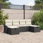 Juego de sofá de jardín de 6 piezas con cojines Negro Poliratán by , Outdoor sofas - Ref: Foro24-3360648, Price: 367,79 €, Di...