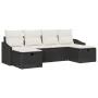Juego de sofá de jardín de 6 piezas con cojines Negro Poliratán by , Outdoor sofas - Ref: Foro24-3360648, Price: 367,79 €, Di...