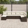 Juego de Sofá de Jardín de 8 Piezas con Cojines Marrón Rattan Poliéster von , Outdoor-Sofas - Ref: Foro24-3360659, Preis: 514...