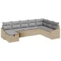 Conjunto de Sofás de Jardín de 8 Piezas con Cojines Beige de Ratán Poli de , Sofás de exterior - Ref: Foro24-3360661, Precio:...
