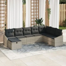 Set de Sofá de Jardín de 8 Piezas con Cojines