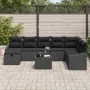 Juego de sofá de jardín de 9 piezas con cojines negro ratán sintético by , Outdoor sofas - Ref: Foro24-3360674, Price: 567,53...
