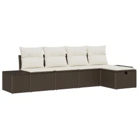 Conjunto de Sofá de Jardín de 5 Piezas con