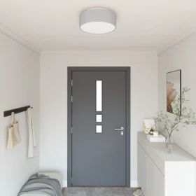 Luces de Techo Empotradas Gris Ø 38 cm Tela E27 de , Lámparas - Ref: Foro24-42001208, Precio: 45,45 €, Descuento: %