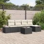 Conjunto de Sofá de Jardín de 6 Piezas con Cojines de Ratán Negro | Foro24.es | Tu tienda online para hogar, jardín y más Foro24.es