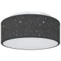 Lámparas de Techo con Pantalla Estrellada Negra Ø 30 cm Tela E27 | Foro24.es | Tu tienda online para hogar, jardín y más Foro24.es