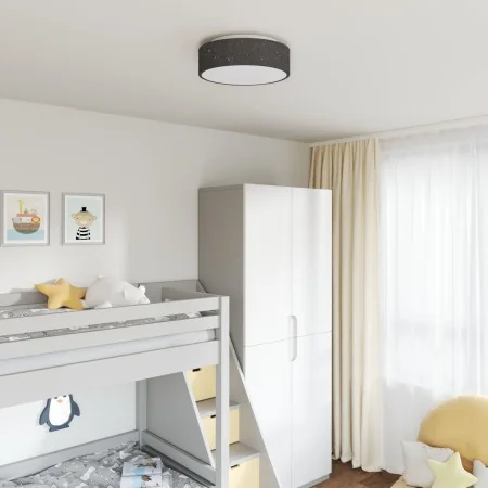 Luzes de Techo con Pantalla Estrellada Negra Ø 38 cm Tela E27 | Foro24.es | Tu tienda online para hogar, jardín y más Foro24.es