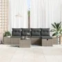 Conjunto de Sofá de Jardín de 6 Piezas con Cojines Gris Ratán de PE de , Sofás de exterior - Ref: Foro24-3360700, Precio: 406...