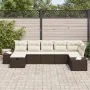 Juego de Sofá de Jardín de 7 Piezas con Cojines Marrón Ratán Sintético by , Outdoor sofas - Ref: Foro24-3360729, Price: 484,8...