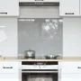 Luz de Salpicadero de Cocina Gris Claro 70x60x0,6 cm Vidrio Templado by , Kitchen tools and utensils - Ref: Foro24-42001228, ...