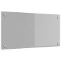 Luz de Salpicadero de Cocina Gris Claro 80x40x0,6 cm Vidrio Templado by , Kitchen tools and utensils - Ref: Foro24-42001229, ...