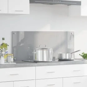 Luz de Salpicadero de Cocina Gris Claro 100x40x0,6 cm de Vidrio Templado by , Kitchen tools and utensils - Ref: Foro24-420012...