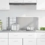 Luz de Salpicadero de Cocina Gris Claro 100x40x0,6 cm de Vidrio Templado by , Kitchen tools and utensils - Ref: Foro24-420012...