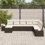 Conjunto de Sofá Jardín de 8 Piezas con Cojines Marrón de Poliratán de , Sofás de exterior - Ref: Foro24-3360759, Precio: 536...