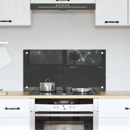 Protección de cocina Gris oscuro 80x40x0,6 cm de vidrio templado von , Küchengeräte und Utensilien - Ref: Foro24-42001241, Pr...