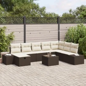 Comprar Juego de Sofá de Jardín de 9 Piezas con