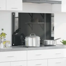 Salpicadero de Cocina Gris Oscuro 90x60x0,6 cm de Vidrio Templado von , Küchengeräte und Utensilien - Ref: Foro24-42001246, P...