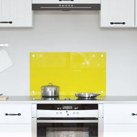 Salpicadero de cocina amarillo de vidrio templado 70x40x0.6 cm | Foro24.es | Tu tienda online para hogar, jardín y más Foro24.es