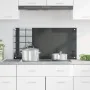 Revestimiento de cocina gris oscuro 100x50x0,6 cm vidrio templado by , Kitchen tools and utensils - Ref: Foro24-42001248, Pri...