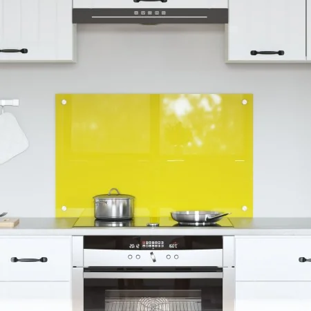 Revestimiento de cocina amarillo 80x50x0,6 cm de vidrio templado | Foro24.es | Tu tienda online para hogar, jardín y más Foro24.es