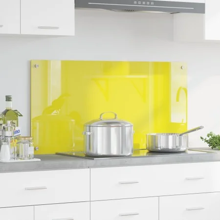 Fondo de cocina Amarillo 100x50x0,6 cm de vidrio templado | Foro24.es | Tu tienda online para hogar, jardín y más Foro24.es