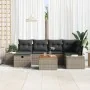 Set de Sofá de Jardín Set de 7 Gris Poliratán Sofá Exterior de , Sofás de exterior - Ref: Foro24-3360926, Precio: 470,34 €, D...