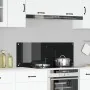 Fondo de cocina Negro 110x40x0,6 cm de vidrio templado | Foro24.es | Tu tienda online para hogar, jardín y más Foro24.es