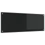 Fondo de cocina Negro 110x40x0,6 cm de vidrio templado | Foro24.es | Tu tienda online para hogar, jardín y más Foro24.es