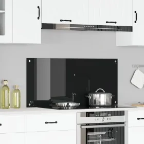 Respaldo de Cocina Negro 110x50x0,6 cm Vidrio Templado by , Kitchen tools and utensils - Ref: Foro24-42001299, Price: 42,06 €...